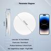 30x Magnifying Mirror with Light   6   Inch Large Makeup Mirror Compact Travel Mirror with High Magnification 3 Suction Cups and Adjustable Stand