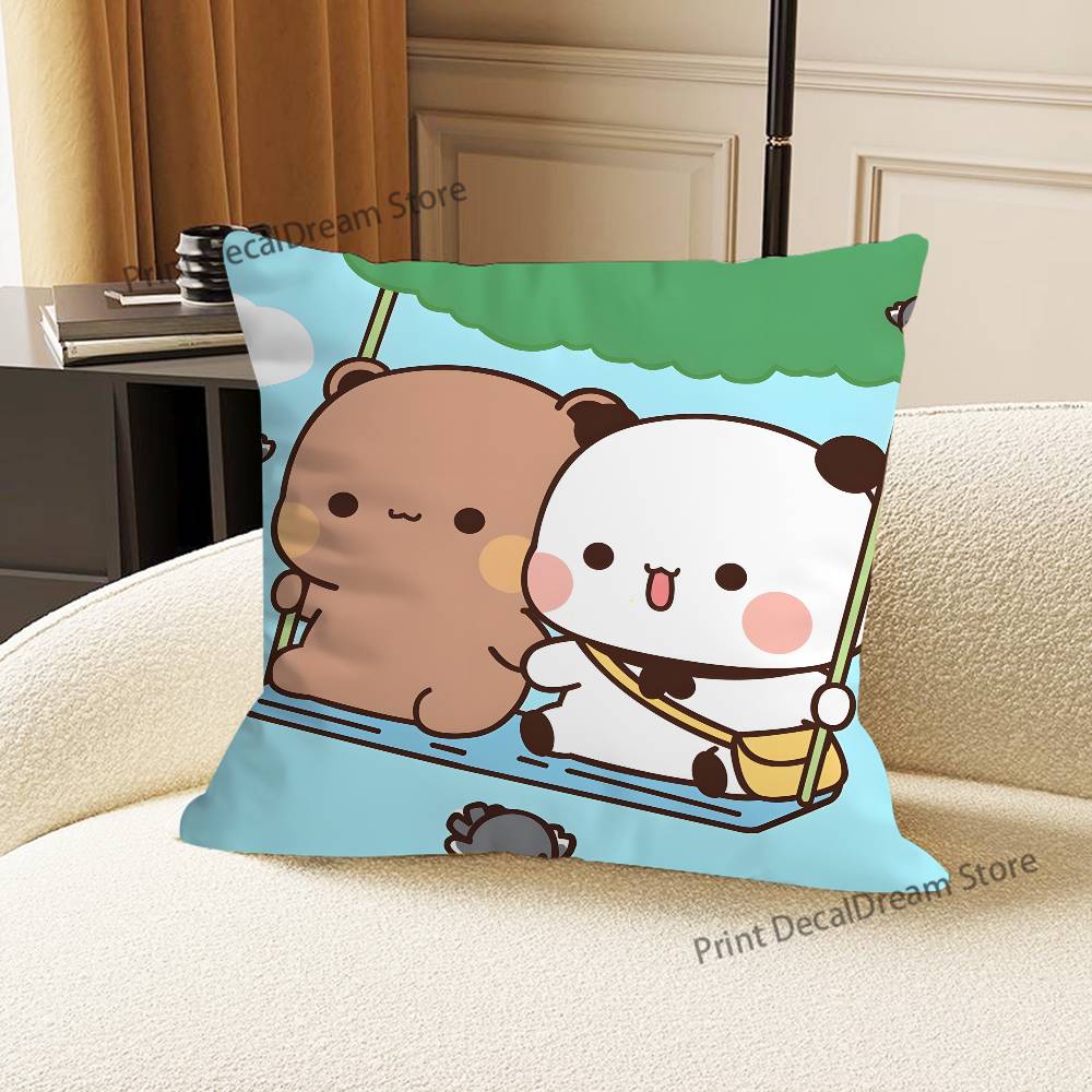 Cute Bubu Dudu Love Printed Pillow Cover Cushion Case Simple Sofa Pillow Case No Pillow Core