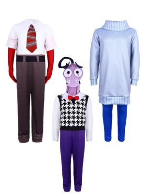 Inside Out Cosplay Costume Inside Out 2 Cartoon Anger Fear Sadness Anxiety Children Boys Girls Spooky Holiday Carnival Celebration Gown Up