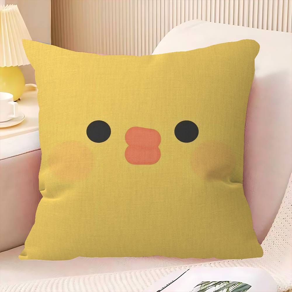 Popular Cute R-Rilakkuma Cushion Cover Polyester Sofa Cushions Decorative Throw Pillows Home Decoration Pillowcover