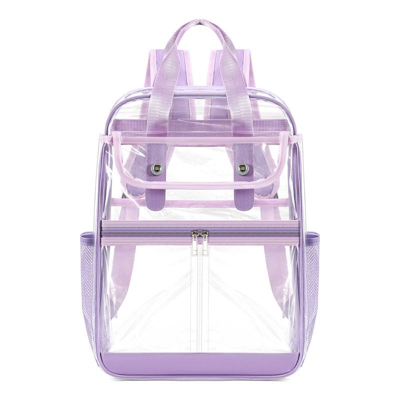 Large Capacity Transparent PVC Backpack for Students