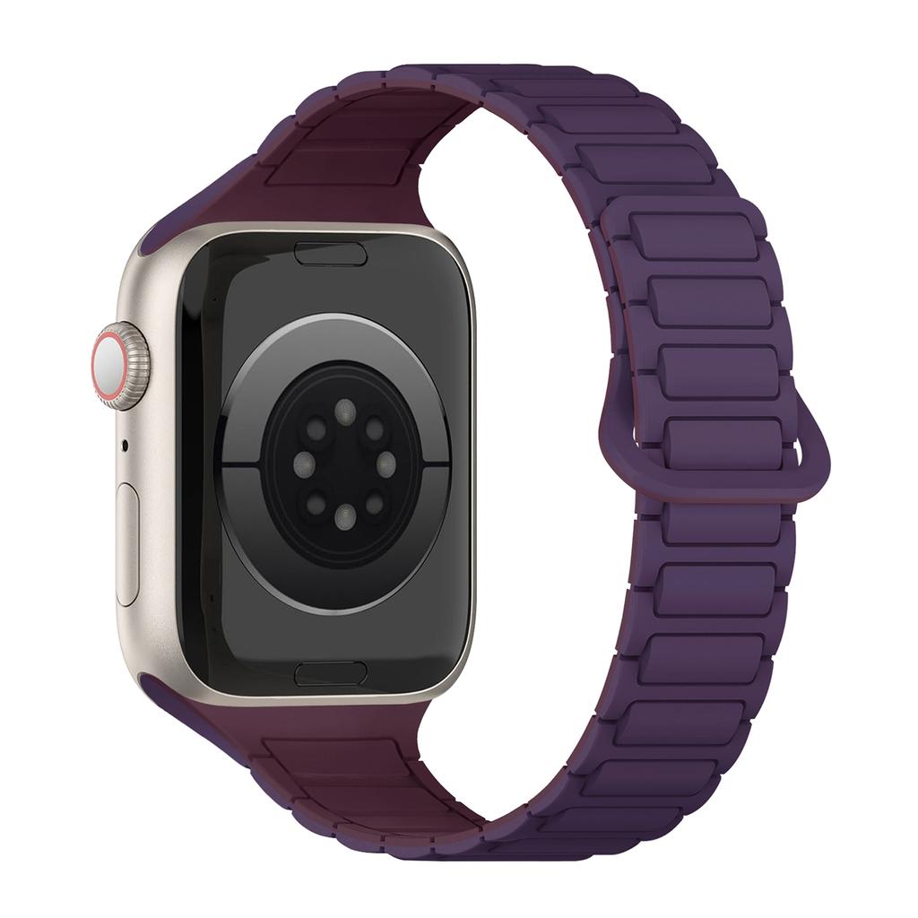 Magnetic Silicone Strap for Apple Watch Ultra 3 Band 49mm 46mm 42mm 45mm 44mm 40mm Bracelet Correa IWatch Series 11 10 9 8 7 SE