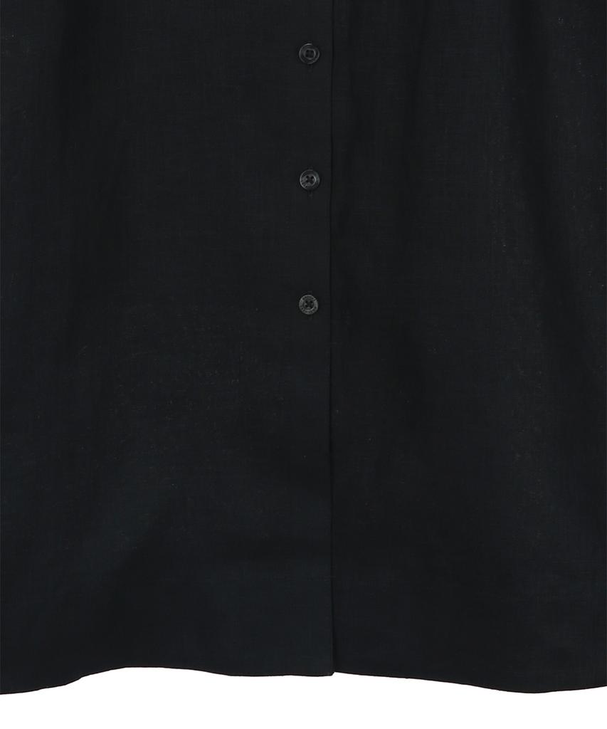 BROOKS BROTHERS Linen Belted Shirt Dress (Black) (Bbdzwm7129Ues)