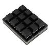 12 Key Mechanical Gaming Keyboard Mini USB Wired RGB Red Switch Programmable Macro Keyboard Black