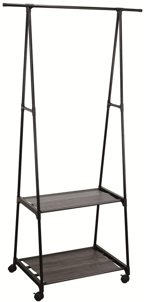 

TRADE ONE Clothes 2 Width 83 x Depth 83 x Height 156 Load Capacity 10 Shelf Easy to Large 30693 Rack, Tiers, cm, kg, Included, Assemble, Lightweight, чёрный