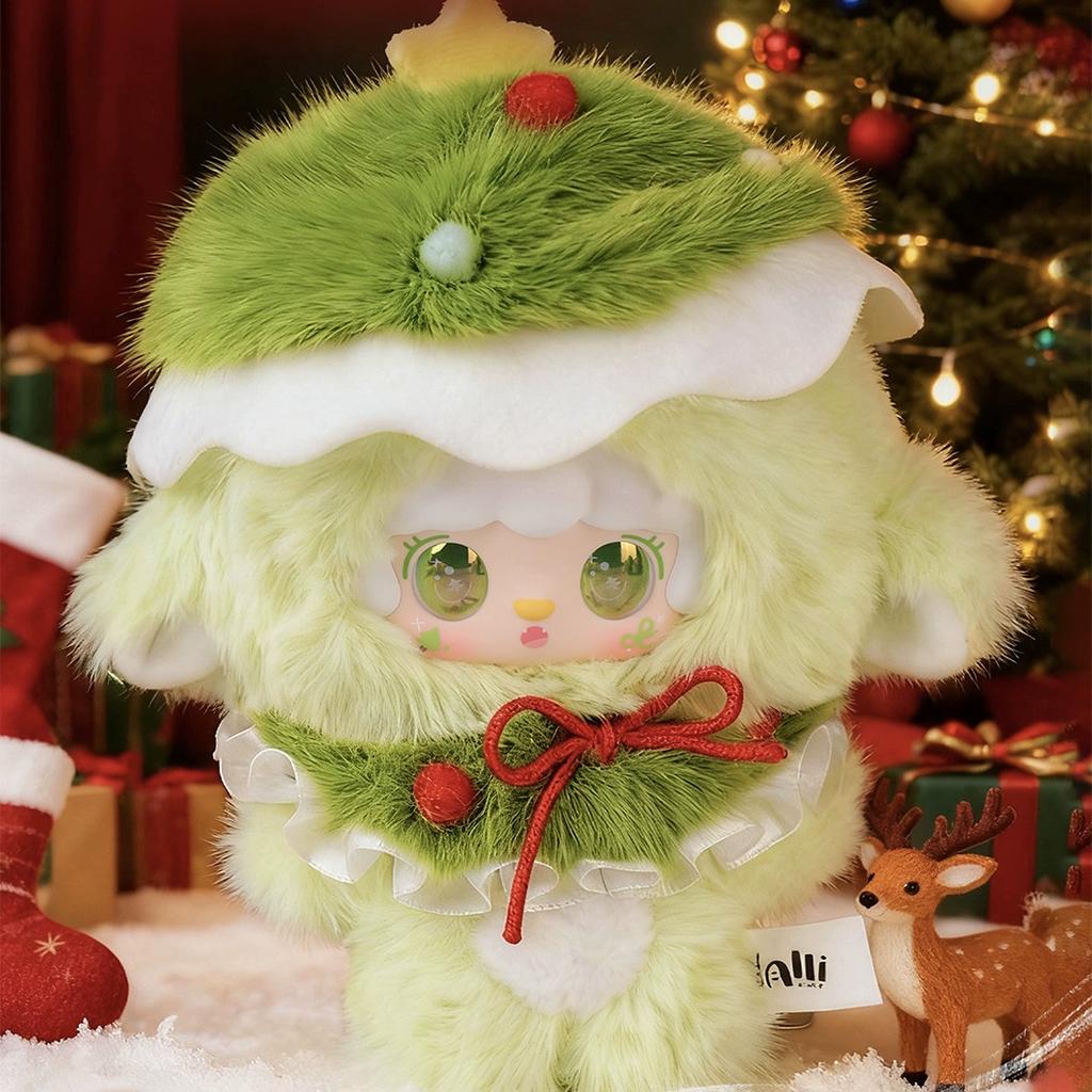Yooki Christmas Jingle Bell Series Blind Box Kawaii Keychain Mystery Anime Figure Shaking Snow Bear Desktop Ornament Gifts Carry Mini Lightweight