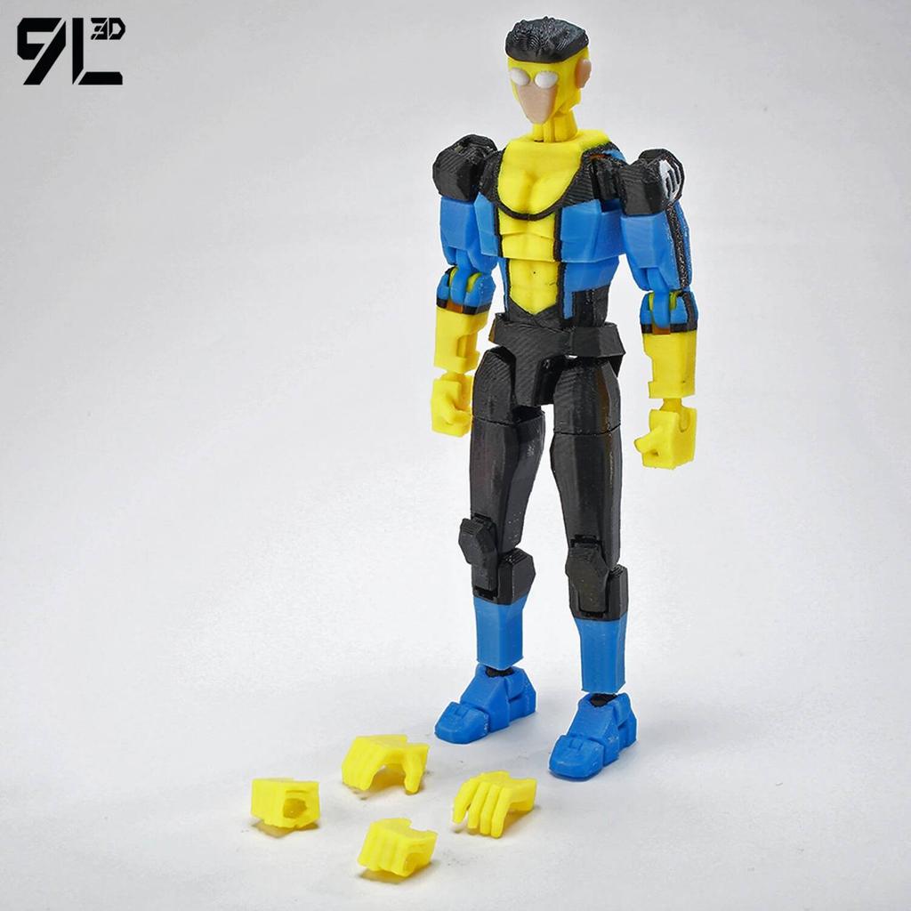 9L3D Unbeatable Mark Gay Mark Grayson Dummy13 Anime Action Poseable Collectible Model Multi-Jointed Figure Gifts For Kids Adults