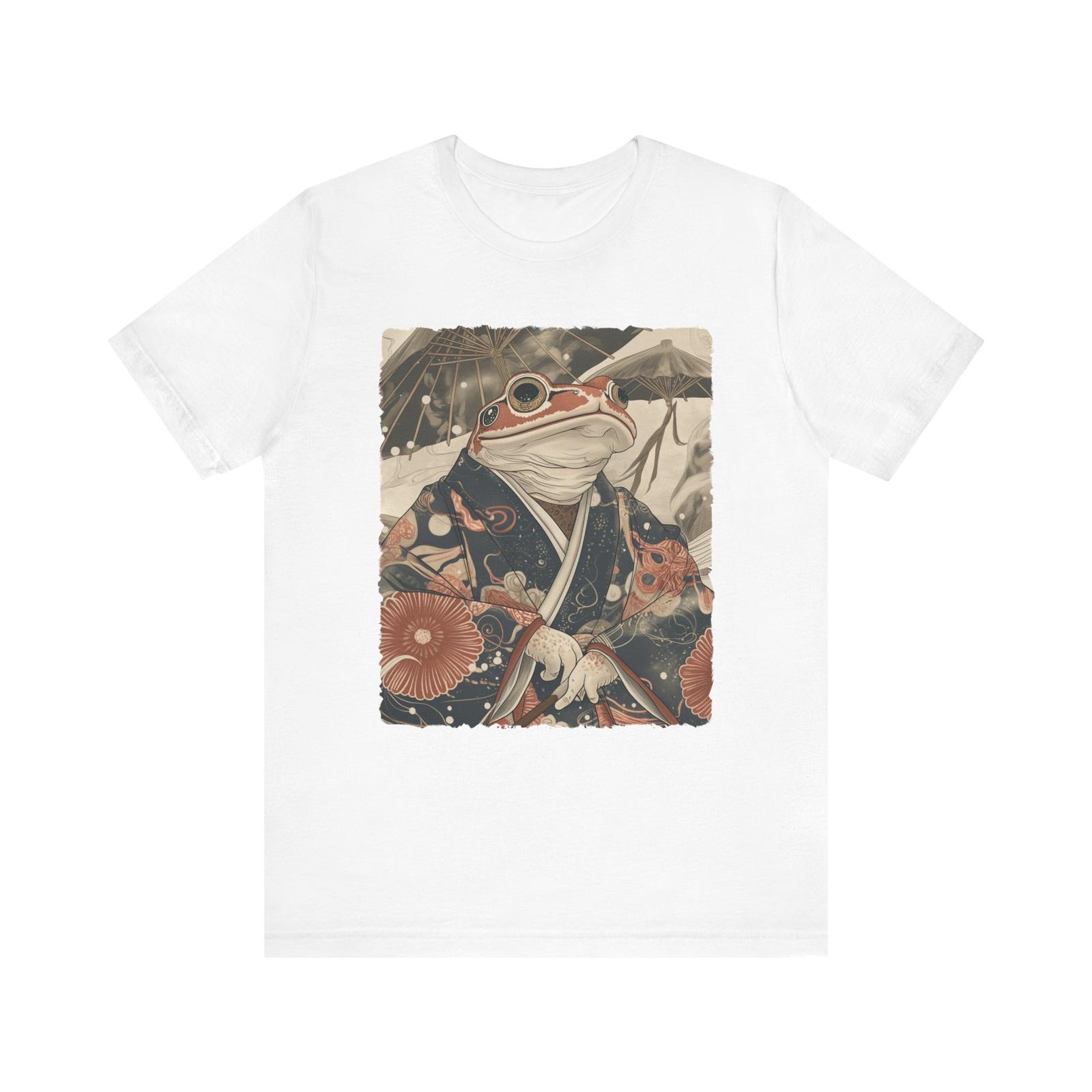 Frog in a Kimono Japanese Art T-Shirt S разноцветный