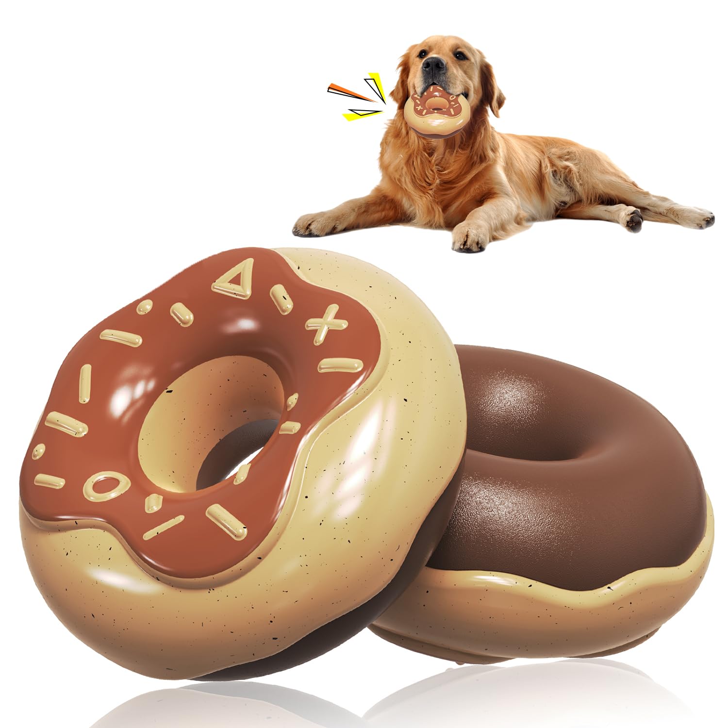 

ESTVLB Dog Dog Chewing Dog Creamy Tooth Dog Stress Lack of Teeth Pet Educational Suitable for Medium and Large Dogs Toys, Toys, Sound-making Toys,