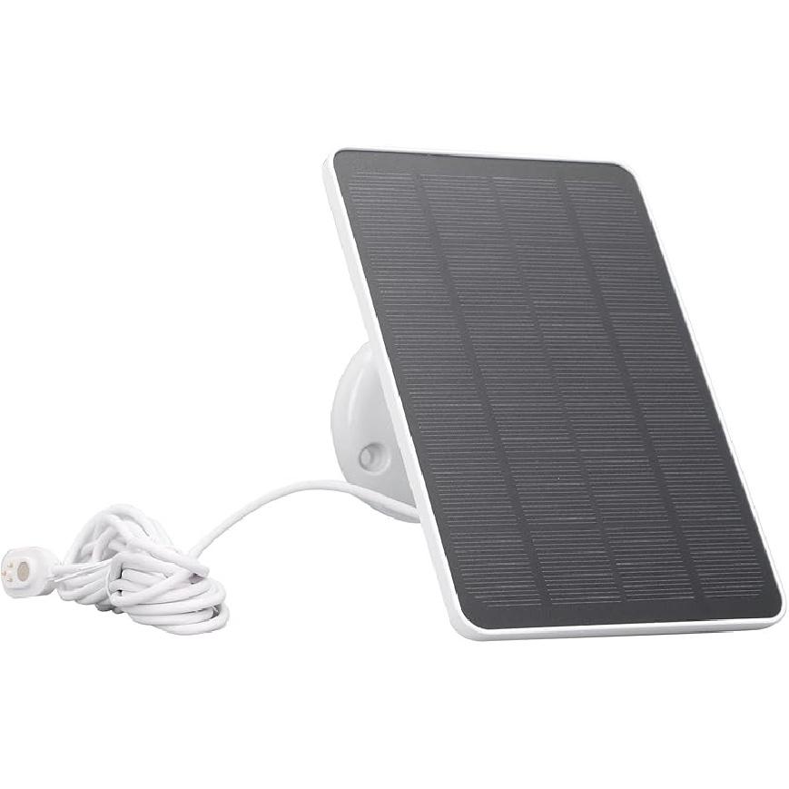 10W Solar Panel Charger, Solar Powered Charger Kit for Arlo Pro 3 Pro 4 5S Ultra 2 2 Floodlight Cameras (Black)