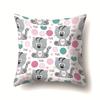 Cat Geometric Cute Single-sided Pillowcase Sofa Office Cushion Cover Living Room Waist Cover Bedroom Back Cover