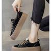 Canvas Women's Shoes Board Shoes Women's 2025 Spring and Autumn New Sports and Leisure Winter Shoes Versatile Niche Design Little White Shoes