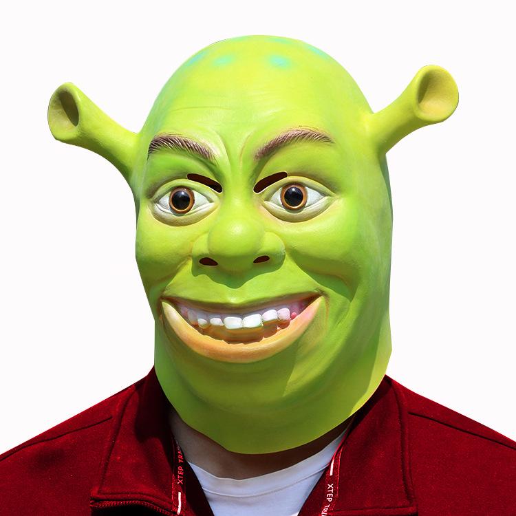 Cheap Hot explosions new Halloween latex Shrek mask costume party film