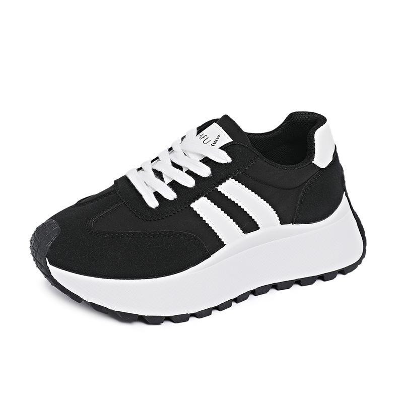 

Casual Breathable High-top Sneakers For Women 35 чёрный