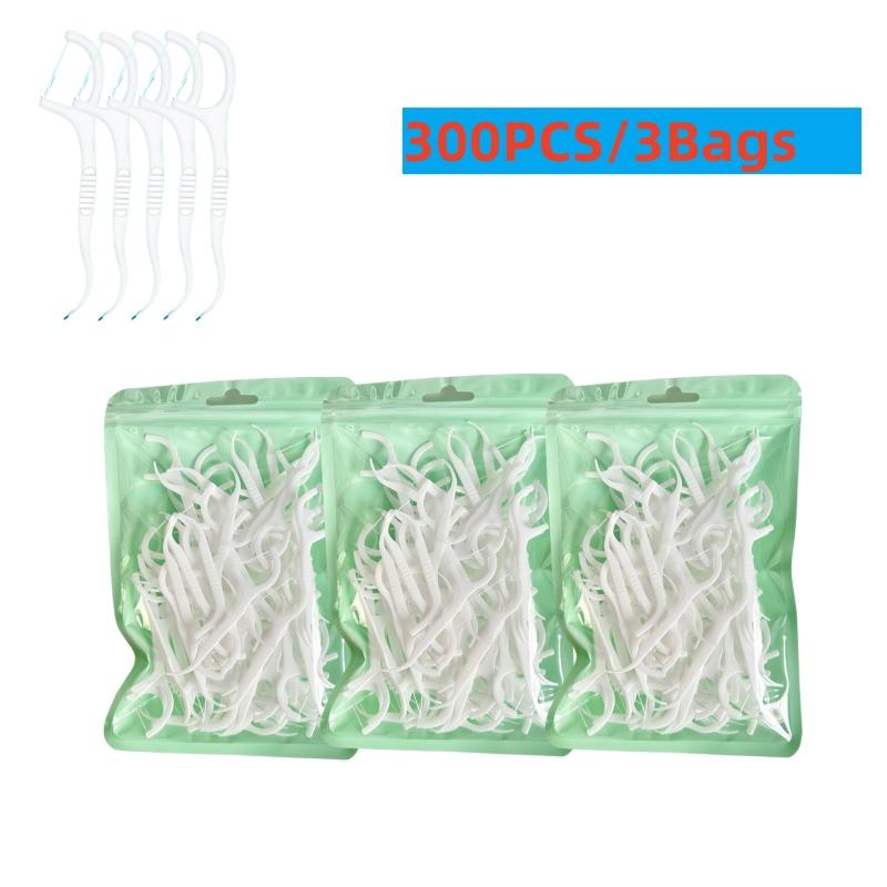 195-100 st Liten Förpackning Ultrafina Tandtrådsplock (Högmolekylär, Bågformad, Hållbar