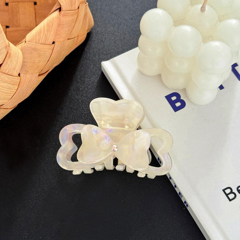 Premium France Heart Shaped Acetate Hair Claw Clip Stylish Fashion Accessory For Women