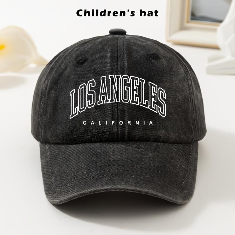 Youngsterss LOS ANGELES VINTAGE MADE Letter Print Vintage Baseball Cap Fashion Soft Top Adjustable Snapback for Boys and Girls