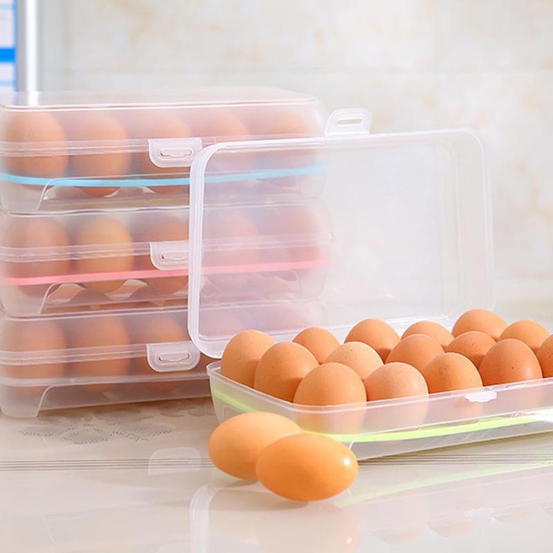 Egg Plastic Holder Container Folding Boxes Kitchen Refrigerator Homes Storage Egg Plastic Holder Container Folding Boxes Kitchen Refrigerator Homes Storage