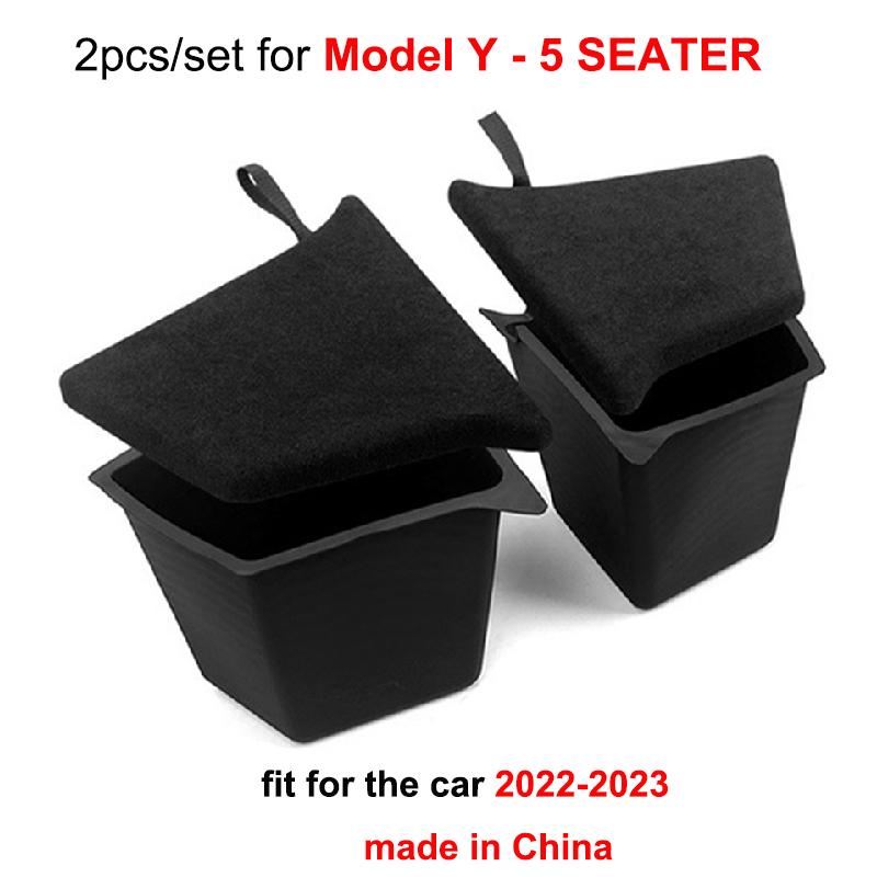Rear Trunk Side Storage Box for Tesla Model Y 2025 Berlin Left Right Bins Organizer Tray Stowing Tidying Packet Car Accessories