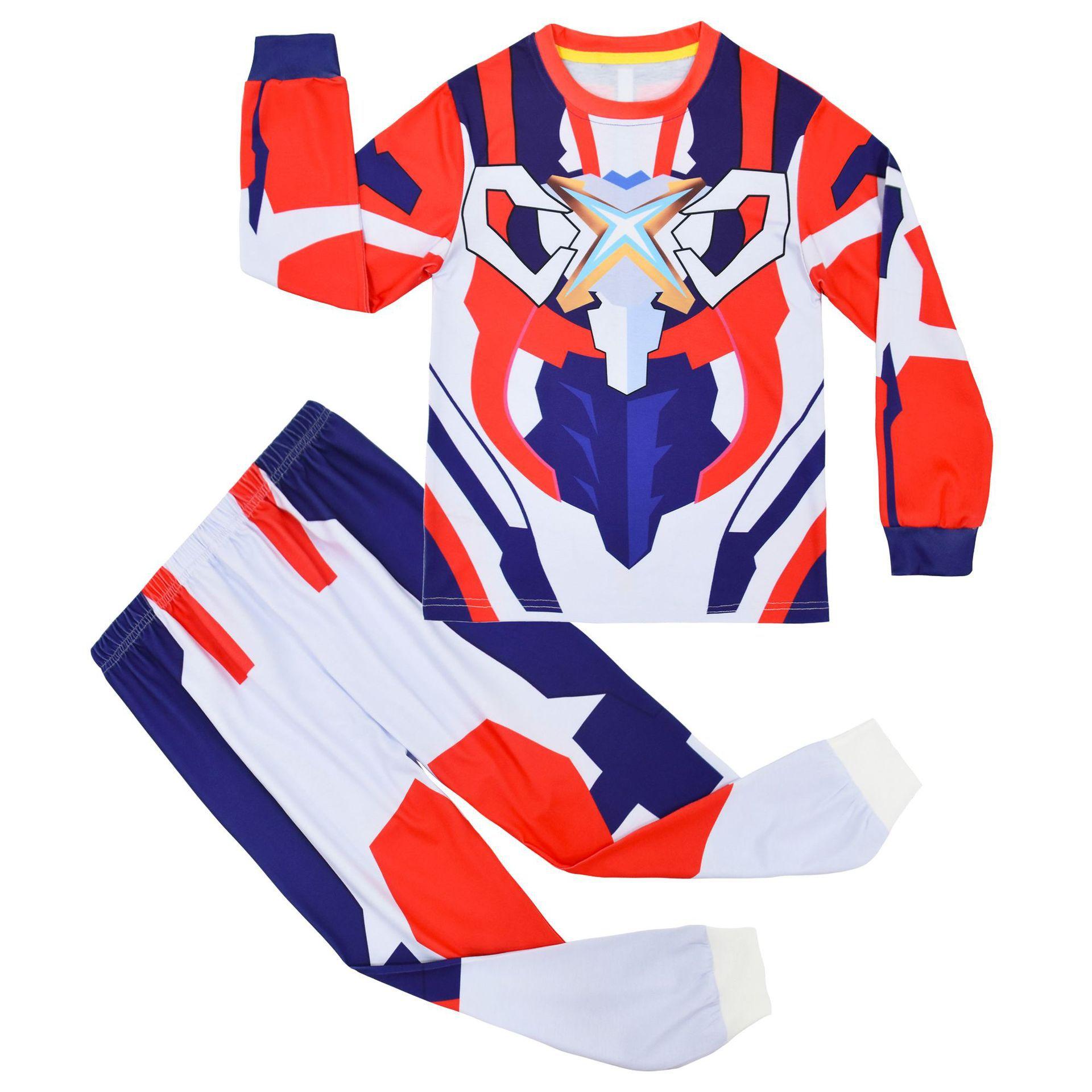 

Children S Clothing, Digital Printing, Casual Loungewear, Long-Sleeved Pajamas, Pajamas, Two-Piece Set 6080 100