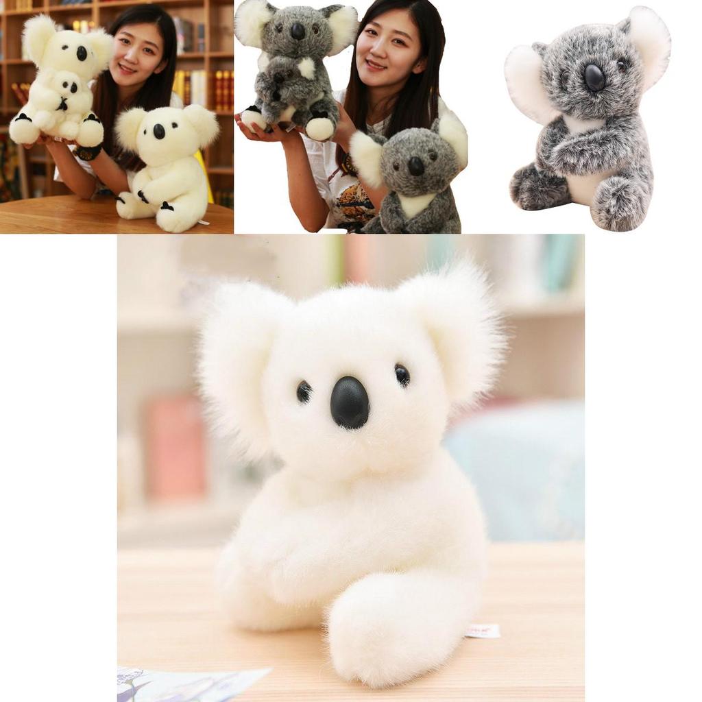 Adorable Koala Bear Plush Toys Featuring Sitting Mother And Baby Stuffed Dolls