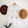 Vintage Boho Wildflowers Comfort TShirt Cottagecore Tshirt Botanical Purple Floral Tee Apparel Trendy Y2K Casual Streetwear
