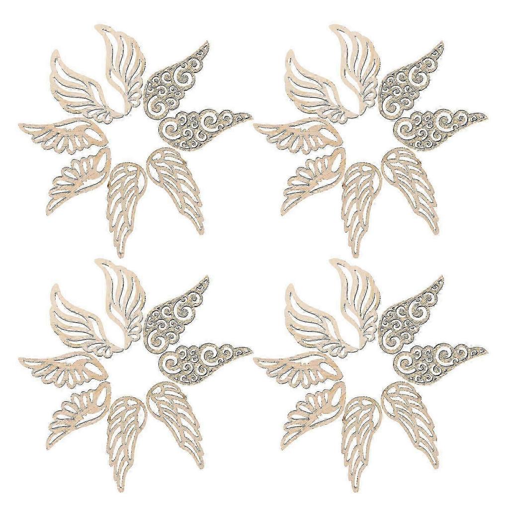 2026 Best!! Wood Slices Embellishments For Home Decor Craft Projects Retro Style 40Pcs