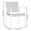 VidaXL Garden Dining Set 5 Pcs Cushions Woven Resin Steel 3186993