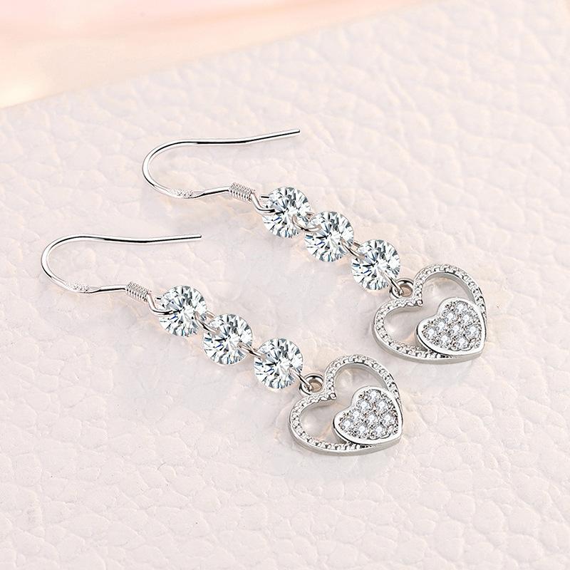 Lindon Kupferlegierung Zirkon Ohrringe Tropfen Ohrringe für Frauen Hochzeit Party Geschenke