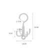 Four Claw Rotating Hook, No Punching Bag Tie Scarf Scarf Hat Hanger, 4.5kg Load-Bearing Storage Hook.