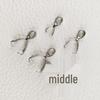 Stainless Steel Melon Seed Clasp with Hanging Fork for DIY Jewelry & Jade Pendant Accessories