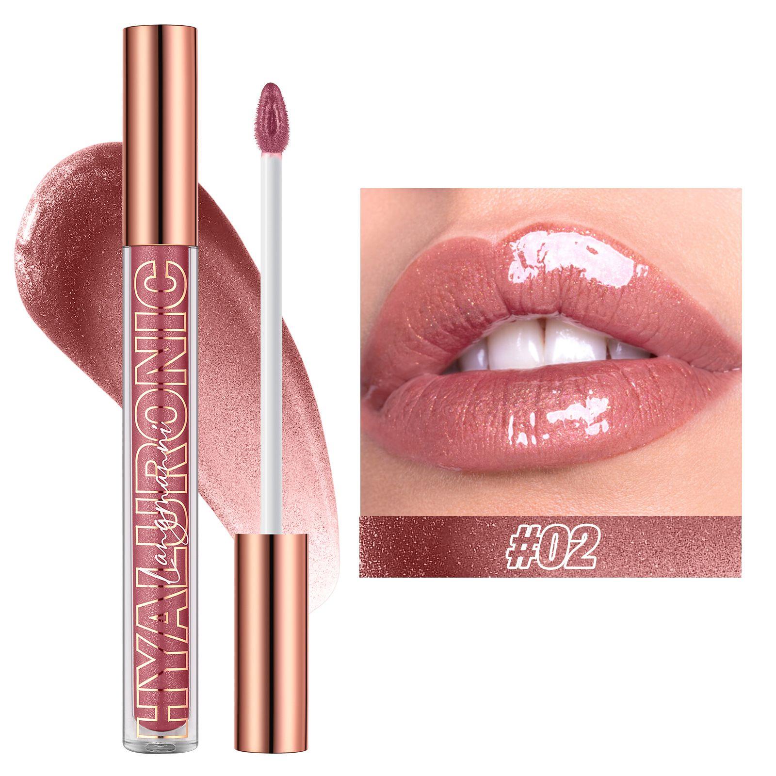 Гиалуроновая кислота Lip Glaze Glitter Lip Gloss Увлажняющий лосьон