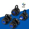 IP68 Waterproof LC Fiber Optics Coupler Adapter Panel Mount Connector With Dustproof Cover For Outdoor Data Center Use