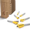 6PCS Dovetail Router Bit Set Woodworking Milling Cutter Carving Tool Wood Router Bits Kit