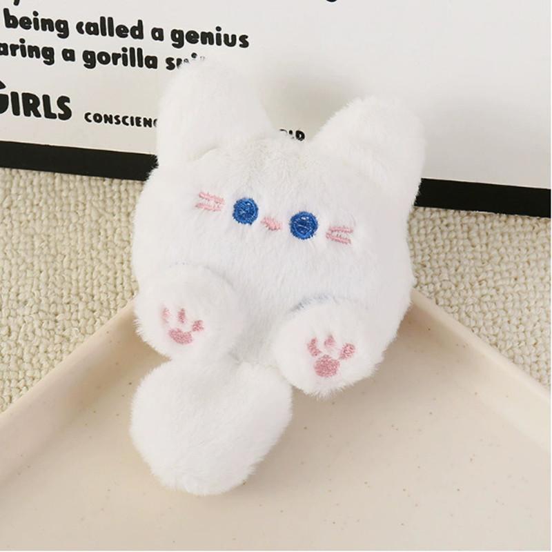New Creative Cartoon Cat Key Chain Plush Doll Can Be A Net Red Animal Unisex Backpack Key Doll Pendant Decorative Small Gifts