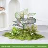 Luxury Faux Green Plant and Flower Decor - Indoor Moss and Grass Clusters for Elegant Landscaping.