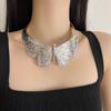Exaggerated Metal Thick Chain Stitching Necklace Women's High Hip Hop Style Choker Fashion Trend Jewelry Accessories