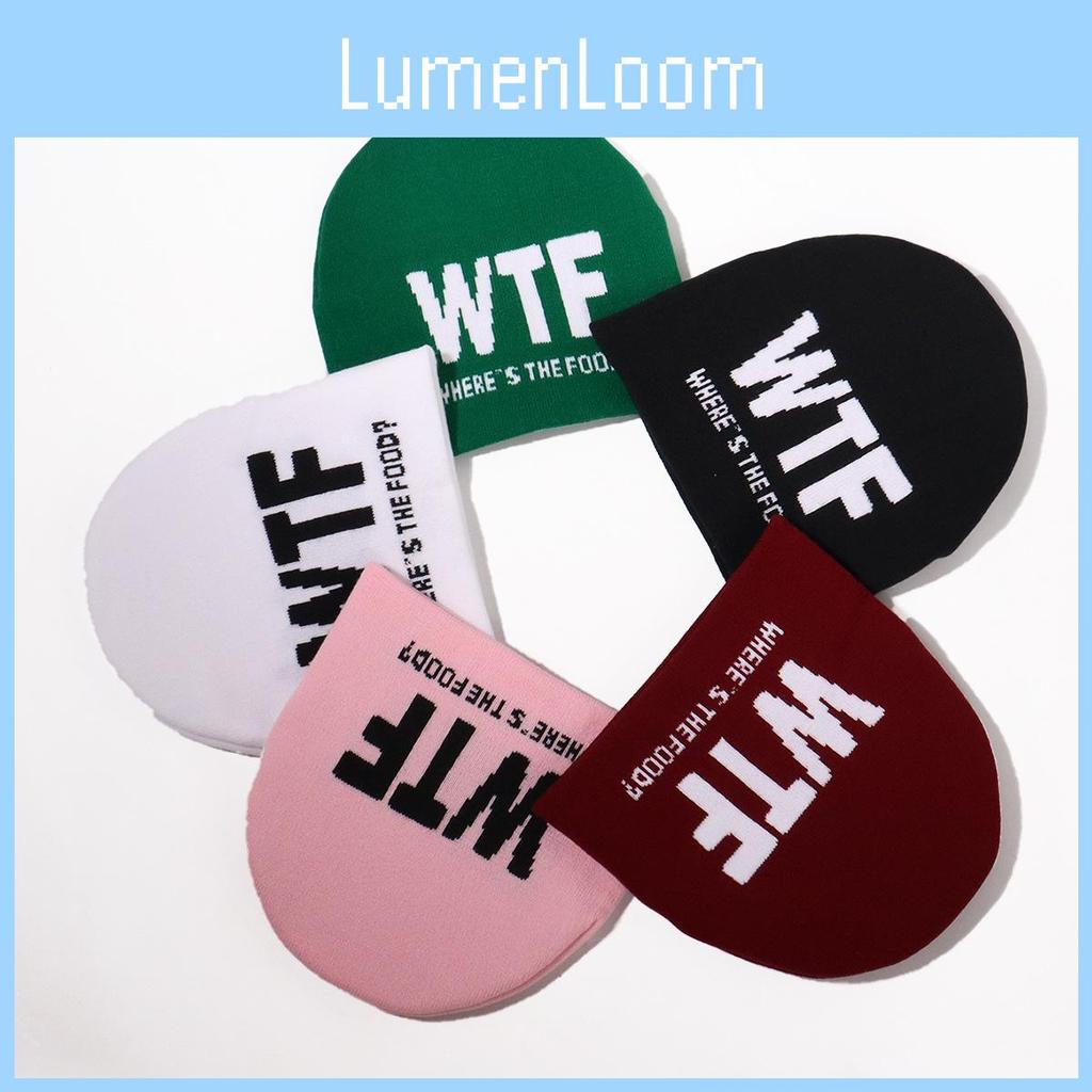 Knit Hat For Men Women Warm Beanie With Alphabet Letters For Streetwear Fashion