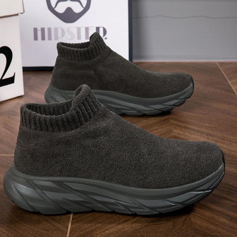 Autumn and winter new shoes large size platform socks shoes travel velvet warm casual sports shoes cotton shoes
