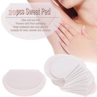 20pcs Summer Sweat Pad Perspiration Absorbing Guard Underarm Armpit Sweat Pad Disposable