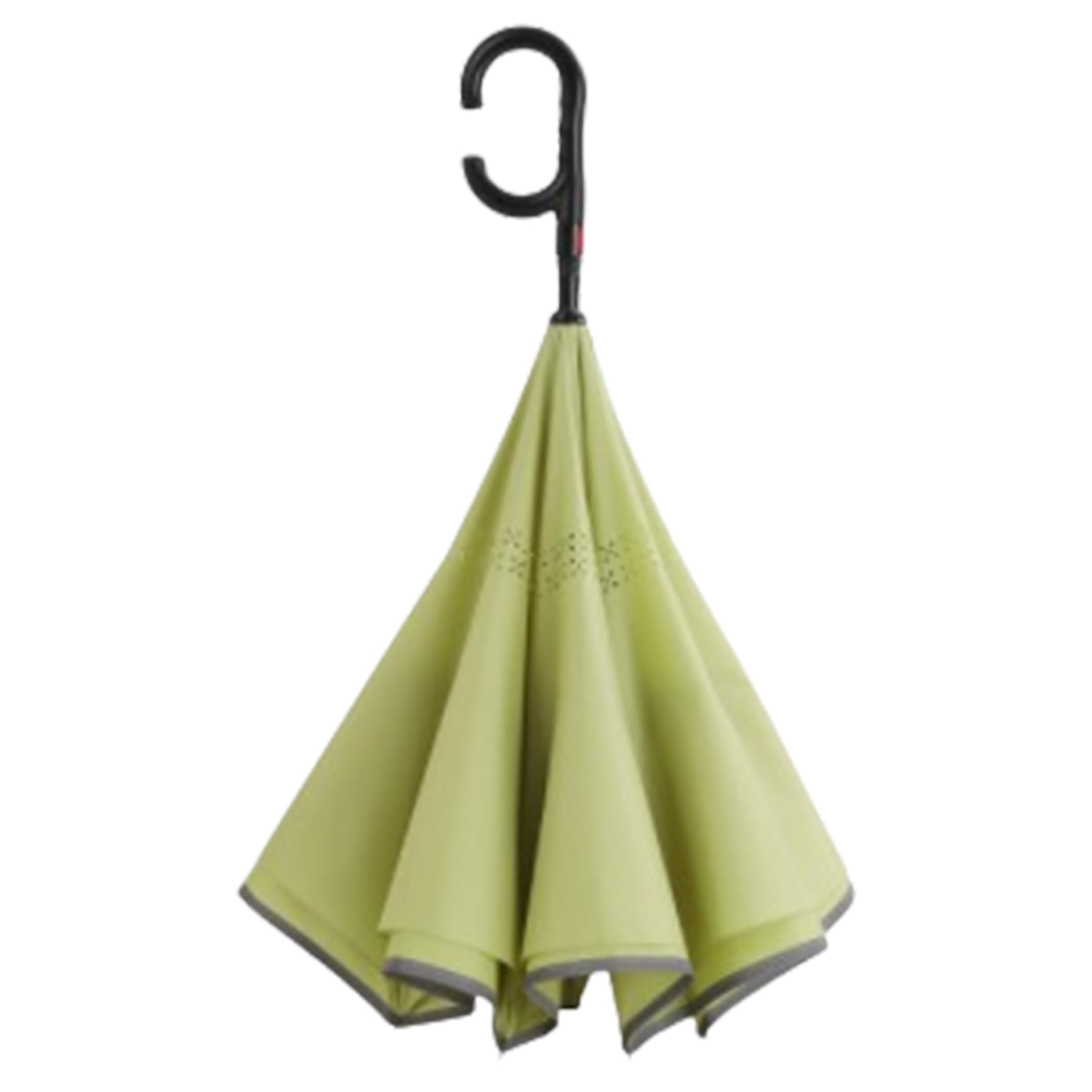 

JOVALA Inverted Jump Type Rain Wind Long No Umbrella Stand Plain Matcha Umbrella, Umbrella, Resistant, Windproof, Large, One-Touch, Umbrella, Men s,