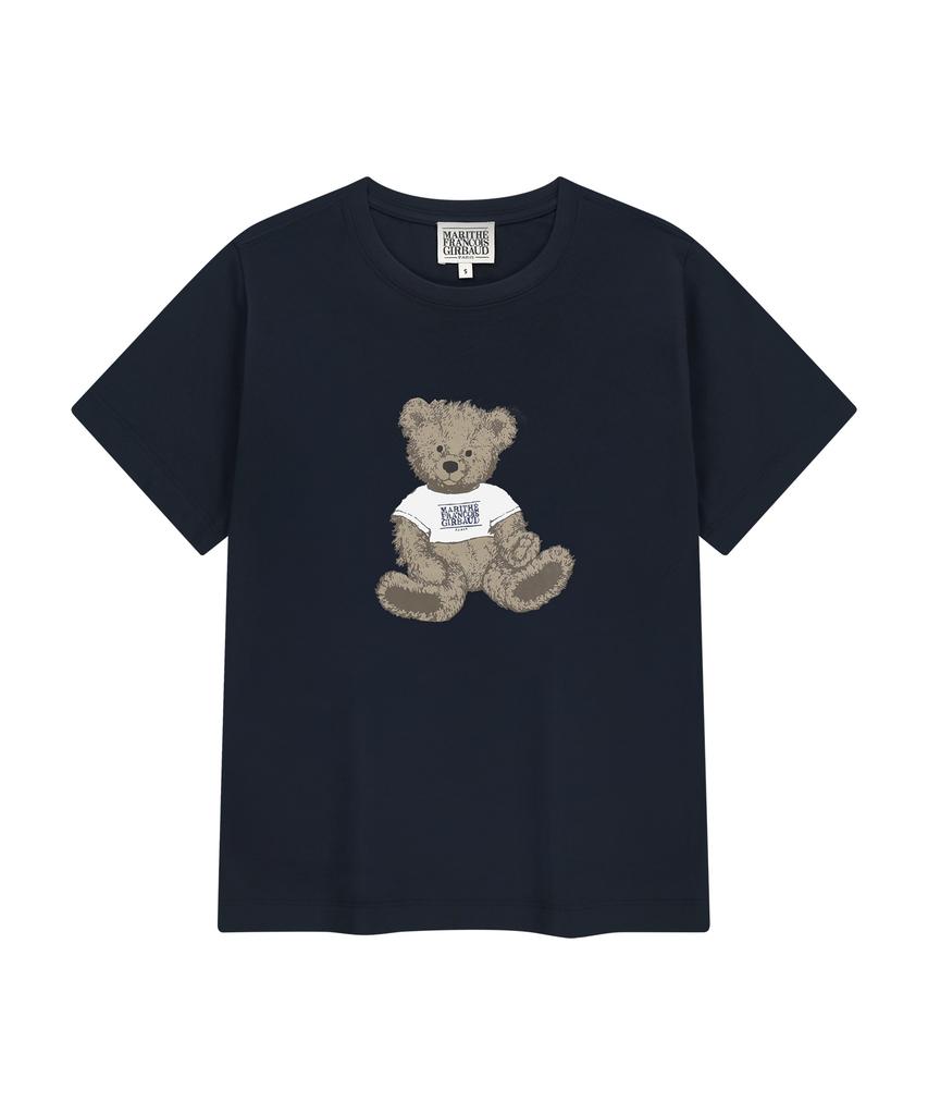 Malittepeulangsowajeobeo W Doodle Bear Tee Navy
