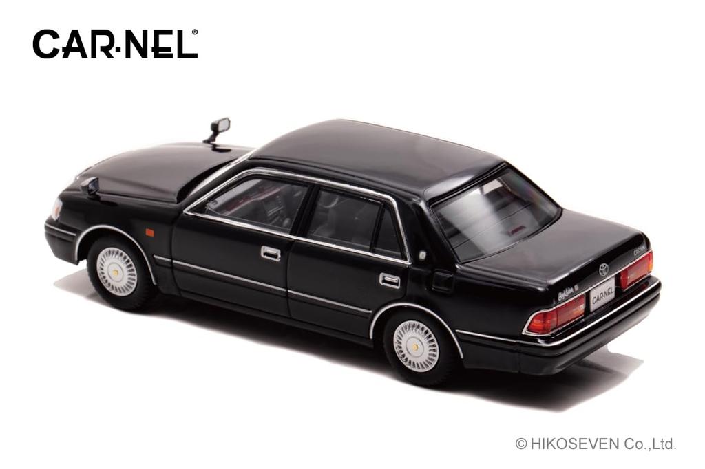 CARNEL Scale Toyota Crown Royal Saloon G 1999 Black Finished Model 1/43 (JZS155)