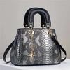 New Serpentine Large Capacity Handbag Texture Foreign Style Bright Leather High Quality Single Shoulder Oblique Span Quality Bag Large Bag