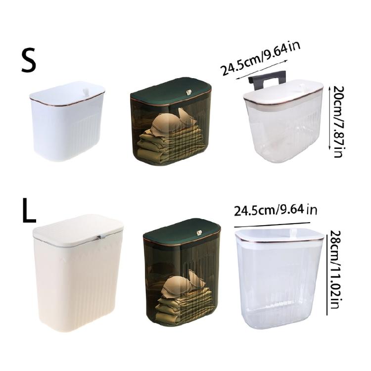 Hanging Trash Can For Kitchen Large Capacity Garbage Basket Bathroom Wall Mount