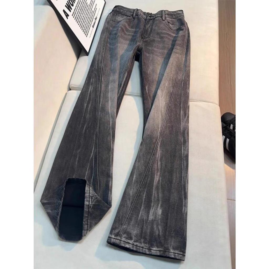 Herren Retro Slim Fit Blitz Jeans - Trendige Vielseitige Lässige Hosen für die Straße