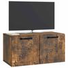 Wall Mounted TV Cabinet Smoked Oak 59.5 x 31 x 30 cm
