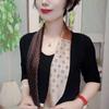 Women's Stylish Versatile Korean-Style Printed Polka Dot Small Square Scarf | Perfect for Pairing with Suits Shirts as a Shawl or Scarf