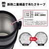 FREEAP Ice Container with Silicone Metallic Gray Stainless Camping Park Lane Ice Jug Cover, Steel, (Metallic Gray, 5.0L)