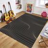 Minimalist Abstract Wave Line Print Area Rug, Soft Non-Slip Washable Floor Mat for Living Room Bedroom Kitchen Office
